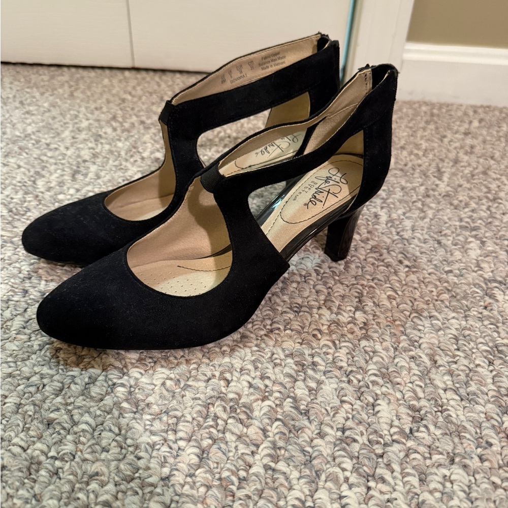 Black Women's Velvet Heels